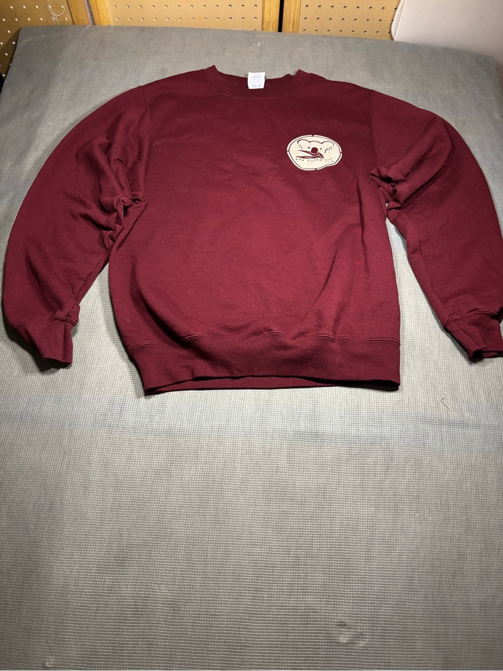 "San Diego Zoo Koala Crewneck
Sweatshirt Wine-colored Port & Company Size S